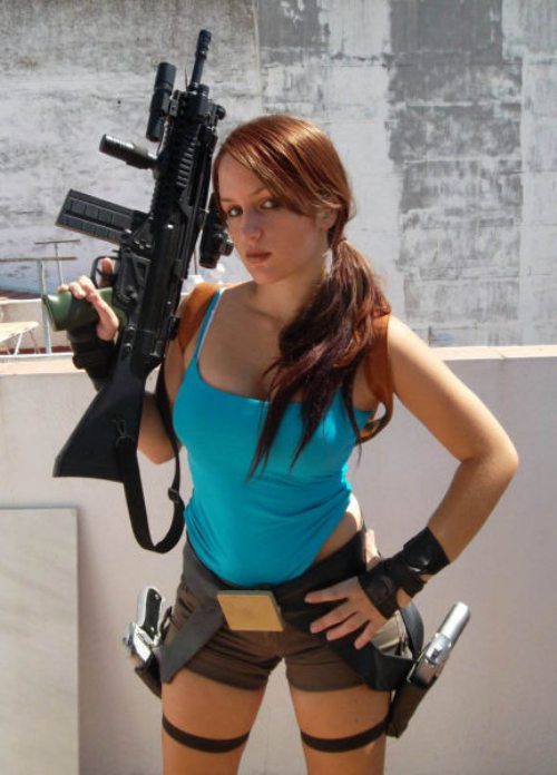 Seksualios merginos Lara Croft Tomb Raider